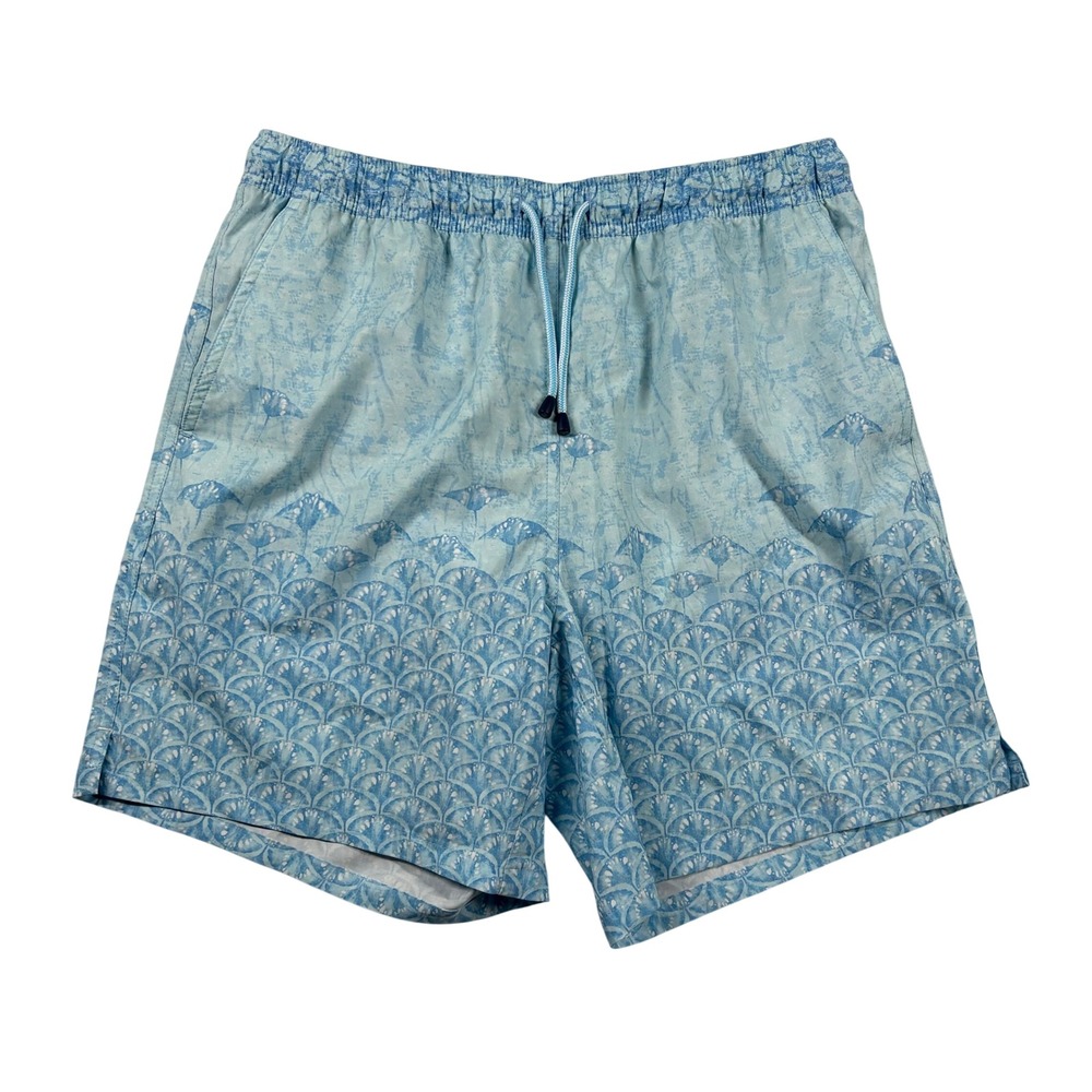 Peter Millar Swim Trunks Mens M Stingray Print 6" Inseam Crown Beach Recreation